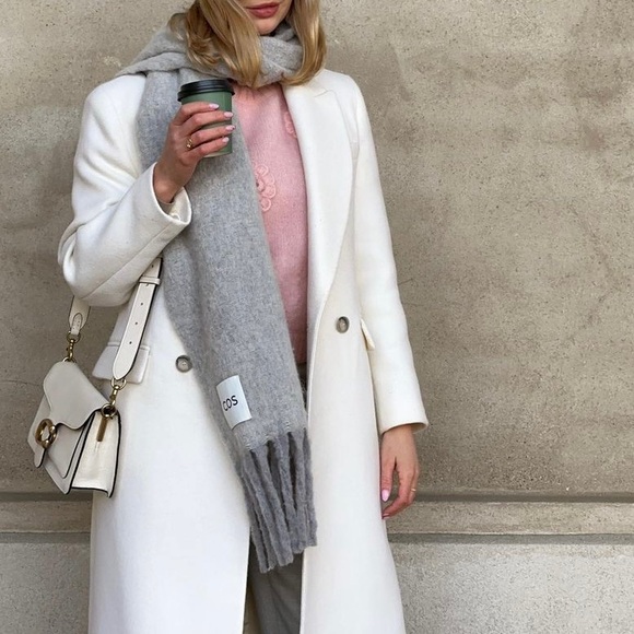 Zara Jackets & Blazers - Zara double breasted wool coat cream white